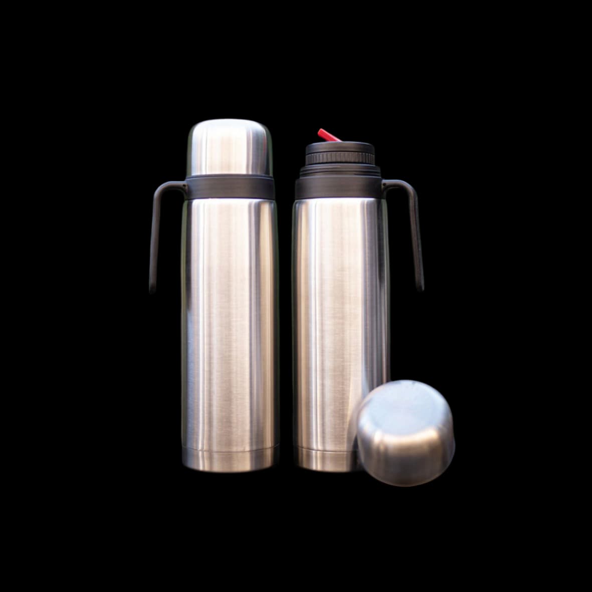 Termo Media Manija 1L Plateado